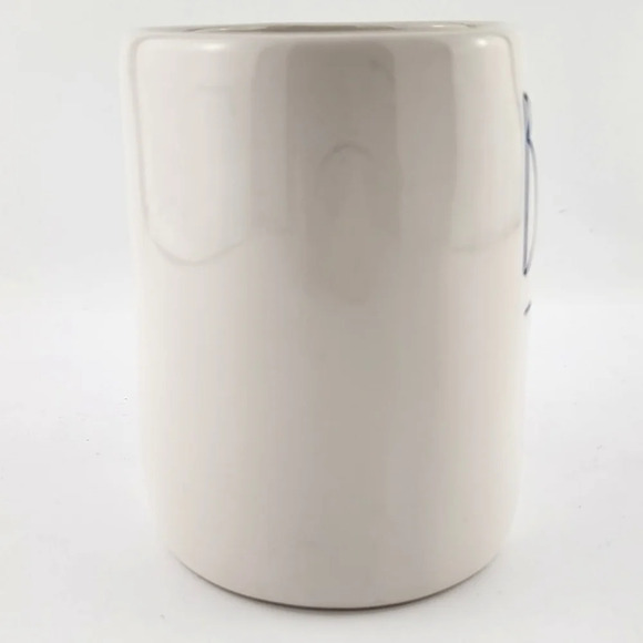 ⭐️2/ $50⭐️ Rae Dunn Artisan Collection White Coffee Mug Large Letter BUNNY TRAIL - Picture 4 of 9
